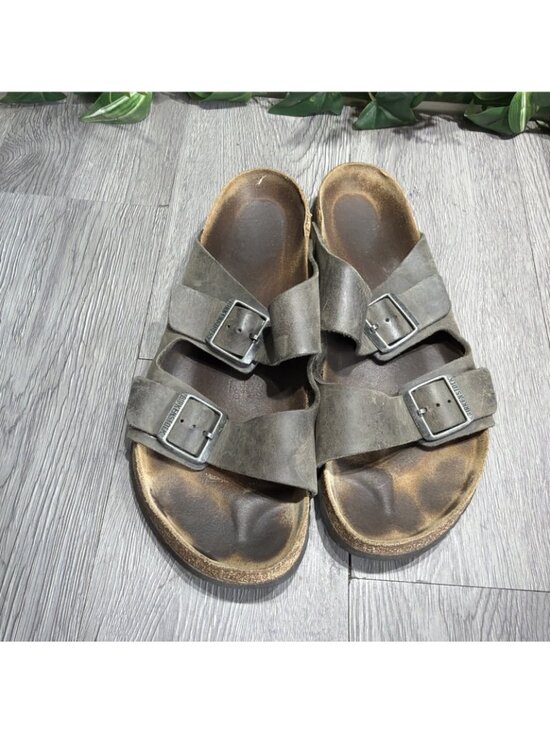 Birkenstock Arizona Soft Footbed Sandal Men size 44 Habana Oiled Leather main image 5